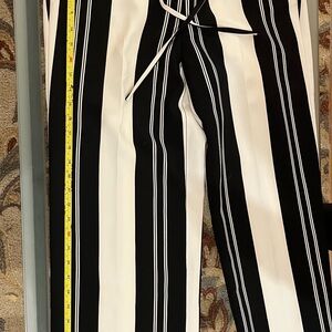 INC International Concepts Black and White Wide Leg Pants